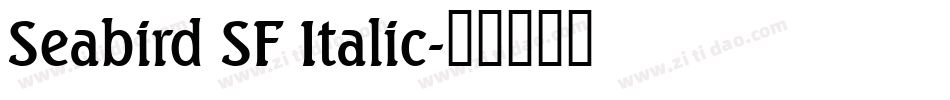 Seabird SF Italic字体转换